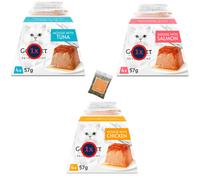 UbiPet Cat Food Bundle with Revelation Mousse Chicken, Tuna, Salmon (T