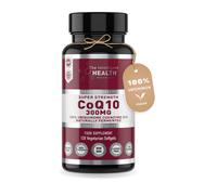 Ubiquinone Coenzyme Q10 300mg Softgel Capsules, 120 Super Strength Vegan Friendly Naturally Fermented High Absorption CoQ10 Capsules Made in The UK t