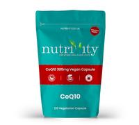 Nutrivity Ubiquinone CoQ10 Supplements 300mg, 120 High-Strength Naturally Fermented Coenzymes Q10 Capsules, High Absorption Antioxidant Supplement Immune Support & Reduce Headaches, UK Made