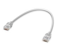 Ubiquiti 0.15m Cat6 Networking Cable, Translucent White, RJ45 Male to Male, Compatible with Ethernet Devices