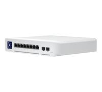 Ubiquiti Switch UniFi 8xRJ45 2,5G/2xSFP+ 10G Managed PoE+ Wall-Mountable, 1,3" Touchscreen, 120W PoE