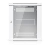 Ubiquiti UACC-Rack-12U-Wall-450-G・Wall Mounted Rack・12U・50 kg・Lock ・19 kg・White (UACC-RACK-12U-WALL-450-G)
