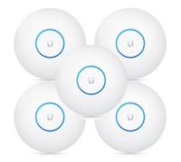 GBPUbiquiti Networks UAP-AC-PRO Wireless Access Point 1300 Mbit/s White Power over Ethernet (PoE) 5-pack (UAP-AC-PRO-5)