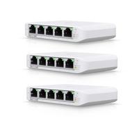 Ubiquiti UniFi USW Flex Mini 5 Port Smart Managed POE/USBC Gigabit Switch 3 Pack