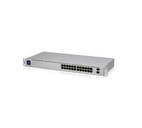 Ubiquiti UniFi USW-24 24-Port 24 x 10/100/1000 + 2 x Gigabit SFP L2 Rack Mountable Mananged Network Switch