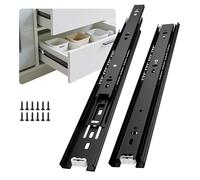 Ubisin Full Extension Ball Bearing Drawer Slides 12 14 16 18 20 22 Inch Heavy Duty Side Mount File Cabinet Rails Dresser Runner Kitchen Cabinet Drawer Glides 100 LB Capacity (16 Inch,2 Pairs)