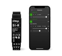ubisys Zigbee Switching Actuator S1-R (Series 2): Zigbee/Bluetooth | Switches up to 16A | Zigbee Direct Device | Can also be controlled without gateway | For intelligent lighting in your smart home.