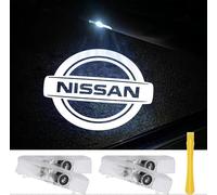 Ubiuo Car Door Lights Logo for Nissan,LED Welcome Lights Accessories Compatible with Nissan Altima Maxima Armada Titan Quest Pathfinder TERRA-NS2-4p