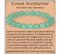 UBJSFASASND Green Aventurine Bracelet - Prosperity Bracelet for Women Men - Natural Gem Stone Beaded Stretch Elastic Healing Bracelets 8mm