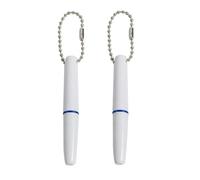 UBLNNFY 2PCS Reusable Dental Picks Kit Portable Teeth Stain Plaque Remover with Keychain with Keychain Tooth Erasers Tartar Eraser Tool Set for Travel, Pets & Oral Hygiene, White