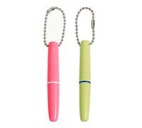 UBLNNFY 2PCS Reusable Dental Picks Kit Portable Teeth Stain Plaque Remover with Keychain with Keychain Tooth Erasers Tartar Eraser Tool Set for Travel, Pets & Oral Hygiene, Pink and Green