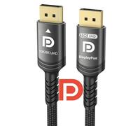 Ubluker 10K 8K 4K DisplayPort 2.1 Cable 54Gbps 1M, Certified DP to DP Cable 4K 240Hz 165Hz 144Hz 120Hz 10K 8K 60Hz Nylon Braided UHBR HDCP2.3 FreeSync G-Sync RTX5090 Gaming Monitor PC Projector