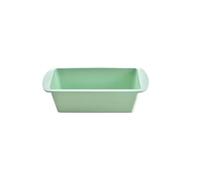 UBOHUZ 2Pcs Rectangular Square Silicone Pans for Bread Cake Deep Baking Dish Angel Food Cheesecake Mold for Parties, Festival(Green)