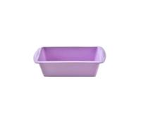 UBOHUZ 2Pcs Rectangular Square Silicone Pans for Bread Cake Deep Baking Dish Angel Food Cheesecake Mold for Parties, Festival(Purple)