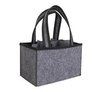 UBOHUZ 4PCS Portable 6 Compartments Wine Bottle Holder Bag Washable Multi-Purpose Felt with Handle Carrier Wedding for Champagne, Beer