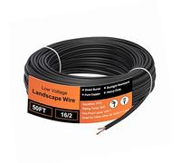 UBOORY 16/2 Low Voltage Landscape Wire, 16 Gauge Wire 2 Conductor 50 Feet, Low Voltage Wire, Outdoor Direct Burial Electrical Wire, Copper Wire