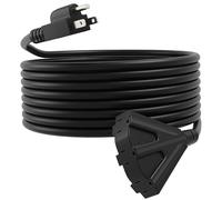 UBOORY - Outdoor Extension Cable 50 Feet 16/3 SJTW Triple Threaded Power Cord Weather Resistant Extension Cord for Christmas Decorations and Lights