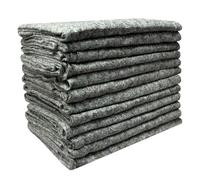 Uboxes MOVEBLKTEX12 Textile Moving Blankets, Gray, 12-Pack