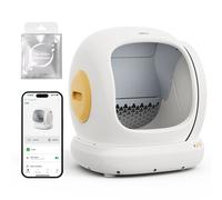 Ubpet Big-Opening Self Cleaning Cat Litter Tray Automatic Cat Litter Box, Deodorize , Low Entry , App Control
