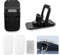 UBRAVE 2 Pcs Mini Laptop Stand,Laptop Stand For Desk,Invisible Adjustable Computer Kickstand,Two Level Height Adjustment, For Macbook Pro/Air, Hp, Lenovo, Sony, Dell, Keyboard, Tablet - Black