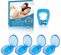 UBRAVE 4 PCS Anti Snore Devices,Magnetic Anti Snore Nose Clip, Breathe Better Through The Nose,Snoring Solution for Men and Women, Stop Snoring Aids to Snooze Sleep,with a Convenient Storage Case