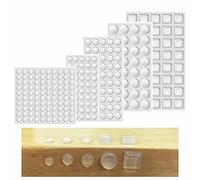 UBRAVE Adhesive Bumper Pads, 272 Pcs Adhesive Bumper Pads, Clear Rubber Feet, Clear Door Bumpers Round, Anti-Collision & Non-Slip Rubber Feet for Furniture Glass Tables Crafts Protect, 5 Sizes