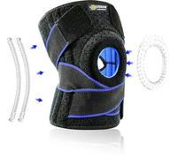 UBRAVE Knee Support Open Patella,Hinged Knee Brace With Patella Gel Pads, Adjustable Knee Brace, For Arthritic Sufferer And Recovery From Injuries Fit For Sports, For Women/Men (M, Black)