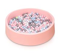 UBRAVOO Baby Ball Pit, Round Baby Soft Foam Ball Pit for Toddlers, Indoor Outdoor Small Kids Ball Pool, Balls Not Included - Dimensions 90x30cm (Pink)