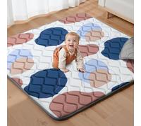 UBRAVOO Baby Play Mats, Crawling Playpen Mat, Thicken Soft Padding Foam Playmatfor Babies and Toddlers Infants, Foldable Crawling Mats, Non-Slip & Machine Washable (Modern Art, 58" X 56")
