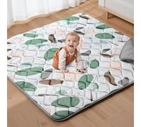 UBRAVOO Baby Play Mats, Crawling Playpen Mat, Thicken Soft Padding Foam Playmatfor Babies and Toddlers Infants, Foldable Crawling Mats, Non-Slip & Machine Washable (Tropical Rainforest, 71" X 59")