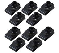 Ubric 10 PCS M10 Plate Spring Nut U-shaped Clip, U-Style Captive Clip-On Nut, U-Type Fasteners