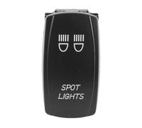 Ubric Blue Spot Light Rocker Switch, 20A/12V 10A/24V 5Pin On/Off Switch with Jumper Wires Set for Cars Boats RVs Trailers