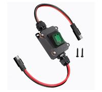 Ubric Inline 12V-24V Power Switch, IP67 Waterproof, 14AWG SAE To SAE Cable with ON/Off Switch Quick Connect for Solar Panel, Motorcycle, RV, Camp Trailer (Green)
