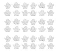 Ubric Resin Accessories Angel Figures - 36 Pieces Baroque Style Decorative Angel Miniatures for Christmas Christening and Craft Projects