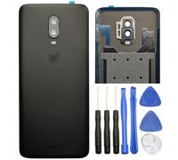 Ubrokeifixit for OnePlus 6T Housing Rear Back Glass Door Cover Replacement for OnePlus 6T A6010 A6013 LTE 6.41" (Midnight Black)