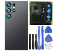 Ubrokeifixit Galaxy S25 Ultra S938U Rear Back Glass Door Cover Replacement for Samsung Galaxy S25 Ultra SM-S938U S938W S938U1 S938N S938E 2025 6.9",w/Camera Lens (S938-Black)