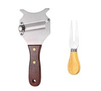 UBSIUH 1 Piece Stainless Steel Truffle Knife And 1 Piece Wooden Handle Cheese Knife, Kitchen Tools, Truffle Grater, Cheese Slicer.