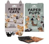 UBSIUH 100 Sheets Of Pet Origami Set, 3D Three-Dimensional Paper Art, Handmade Material Package, Animal Creative Paper Model, Decoration.