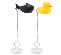 UBSIUH 2 Pieces Cartoon Animal Sink Plugs, Creative Fun Sink Plugs, Sink Drain Plugs, Bathtub Accessories, Kitchen And Bathroom Supplies.