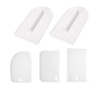 UBSIUH 2 Pieces Of Cream Trowel And 3 Pieces Of Scraper, Cake Making Tools, Cake Decoration Tools, Baking Accessories.