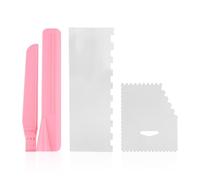 UBSIUH 2 Pieces Stainless Steel Scrapers And 1 Piece Cake Smoother, Baking Tools, Cake Making Tools, Kitchen Supplies.