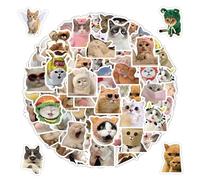 UBSIUH 200 Cat Stickers, Cute Animal Stickers, Fun Stickers, Decorate Diaries, Water Bottles, Suitcases.