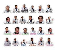 UBSIUH 24 Doctor Magnetic Stickers, Funny And Interesting Magnets, Refrigerator Decorations, And Home Accessories.