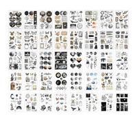 UBSIUH 40 Nostalgic Hand Account Stickers, Cosmic Star Domain Theme Stickers, Creative Hand Account Decoration Stickers, Retro Style Stationery, Suitable For Diary Beautification.