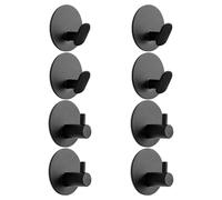 UBSIUH 8 Round Non-Marking Sticky Hooks, Strong Load-Bearing Hooks, Home Storage Artifacts, Coat Hooks Behind The Door, Multi-Function Punch-Free Hooks.