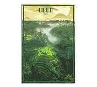 Ubud Bali Indonesia Vintage Travel Poster Skyline Decorative Posters Modern Bedroom Canvas Art Poster Picture Painting Posters Wall Decor Art Gift