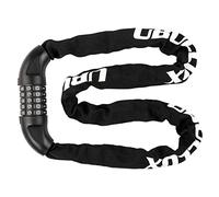 UBULLOX Bike Chain Lock 4FT Bike Lock 5-Digit Combination Resettable Anti-Theft Bicycle Locks 6mm Thick Chain for Bicycle, Motorcycle, Scooter, Gate, Fence, Black