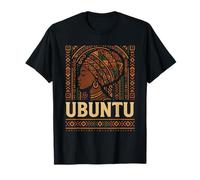 Ubuntu I Am Because We are African Solidarity Print T-Shirt