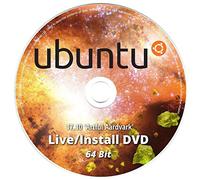 Ubuntu Linux DVD 17.10.1 Latest Artful Aardvark 64 Bit Live Boot / Install