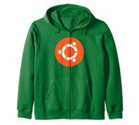 Ubuntu OS Linux Official Circle Of Friends Logo T-Shirt Zip Hoodie